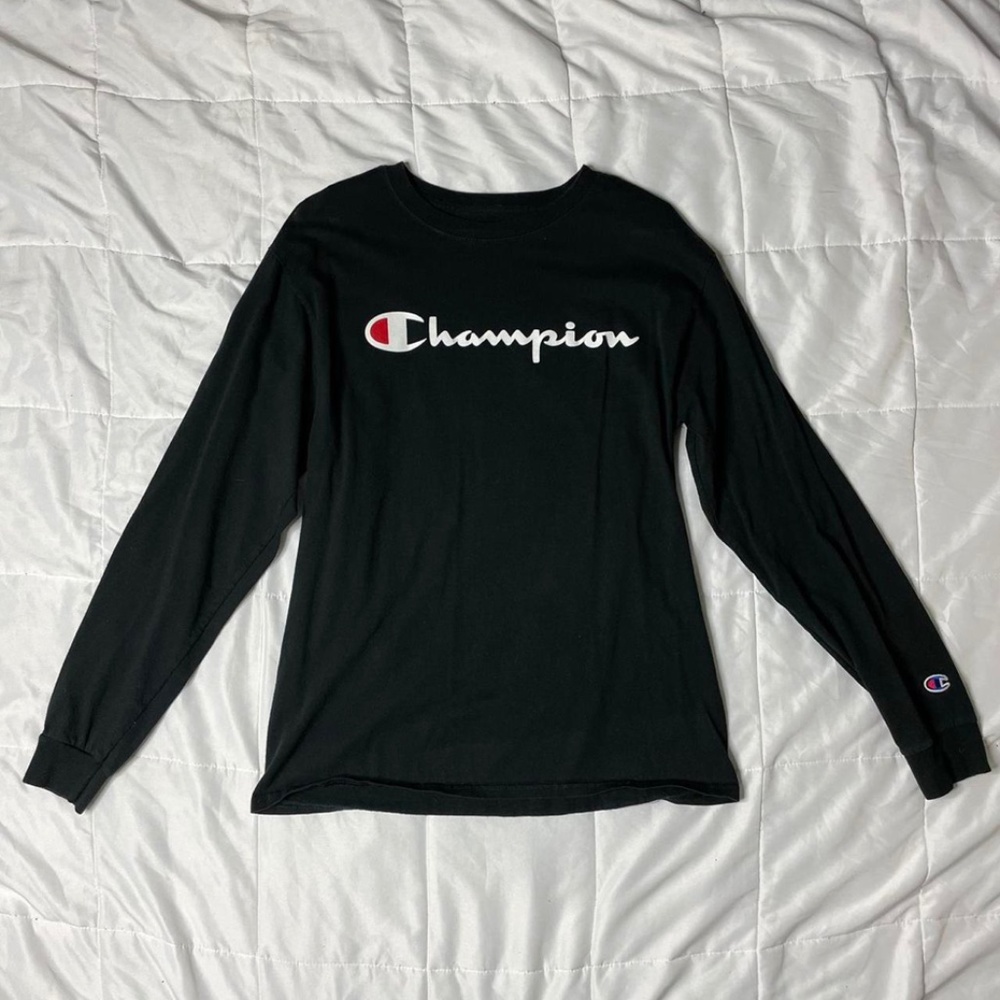 CHAMPION BLACK LONG SLEEVE